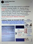 FERNANDO ANTONIO RUANO FAXAS. ELECTION, RUSSIA, MUELLER, PUTIN. Democrats, Trump’s mental health, Dr. Bandy Lee, book The Dangerous Case of Donald Trump. Psychiatrists and Mental Health Experts Assess a President